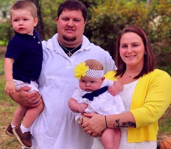 Doughboy with his wife and kids.